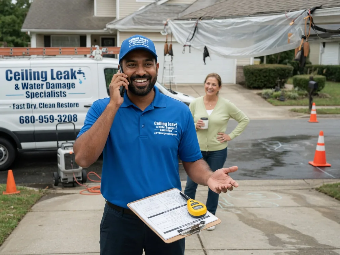 Ceiling Leak Cleanup Ochelata, OK FAQs